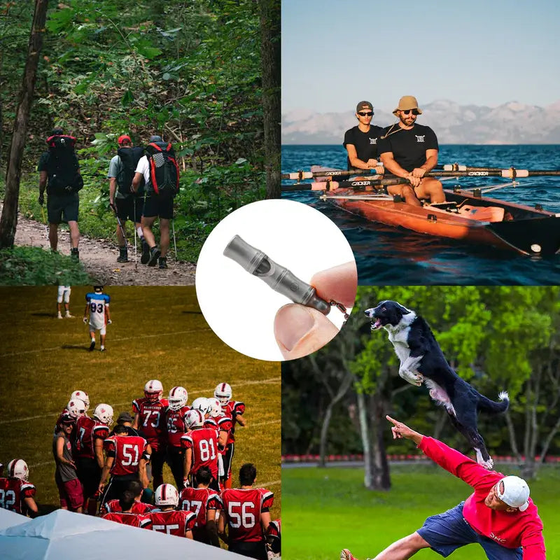 Титаниева свирка KeyUnity KA55 за туризъм, оцеляване и дресировка на куче