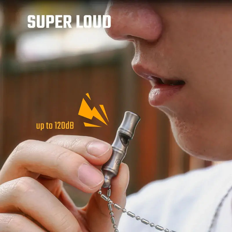 KeyUnity KA55 титаниева сигнална свирка със силен звук до 120 dB