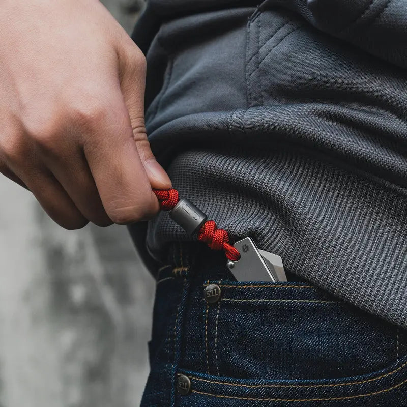 KeyUnity KK03 S мини EDC нож с ландярд за бърз достъп от джоба