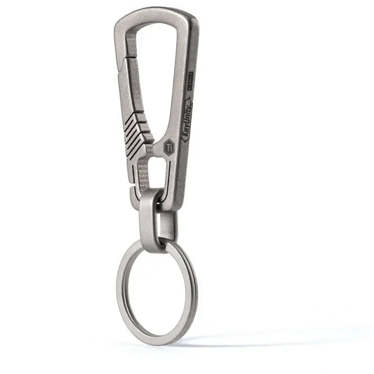 Титаниев EDC ключодържател KeyUnity KM04 с карабинер от титаниева сплав