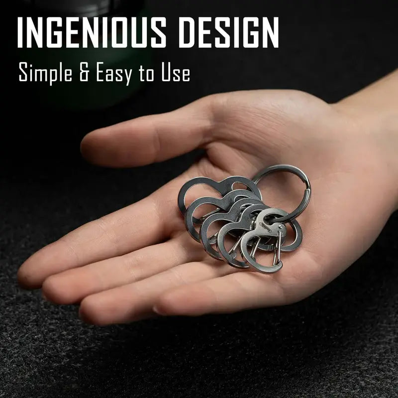 KeyUnity KS05 EDC карабинер с иновативен дизайн - лесно и удобно използване