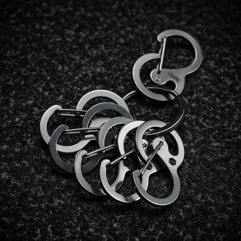 KeyUnity KS05 EDC карабинер с халки за организиране на ключове