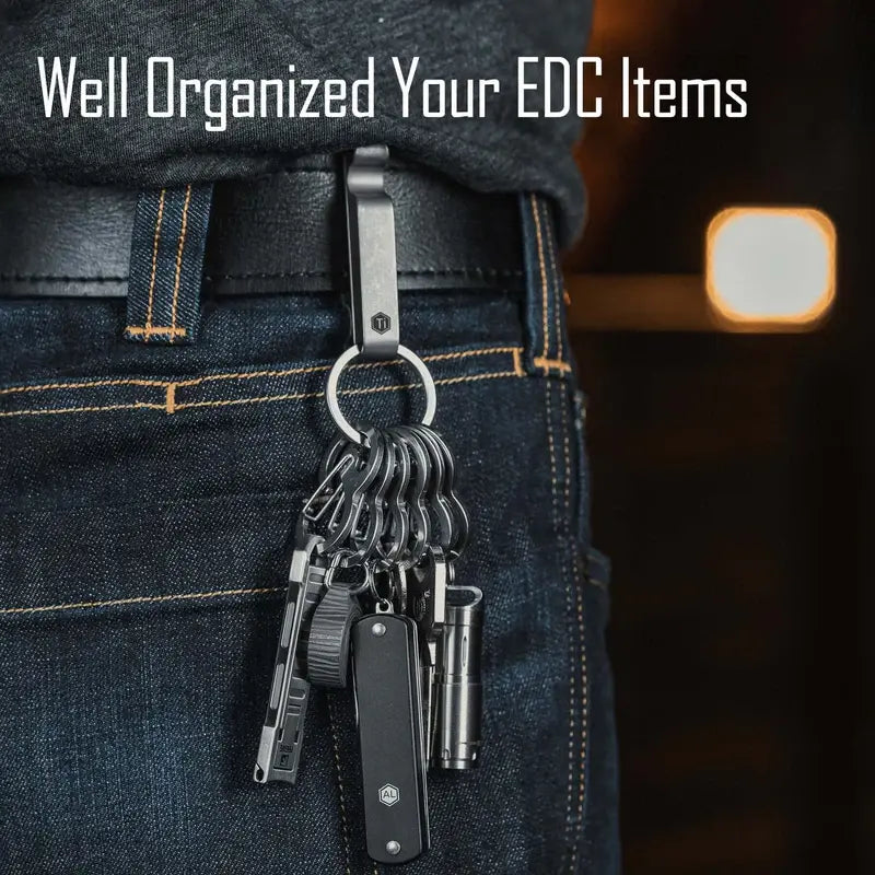KeyUnity KS05 EDC карабинер за организация на ключове и аксесоари в джоба