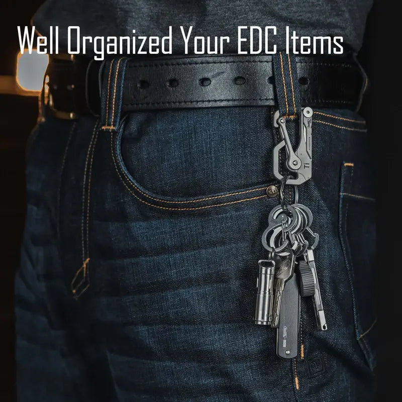 KeyUnity KS05 EDC ключодържател с карабинер за организирани ключове