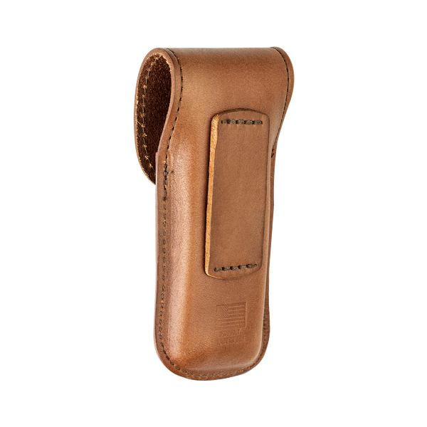 Задна страна на кафява кожена кания Leatherman Heritage размер L