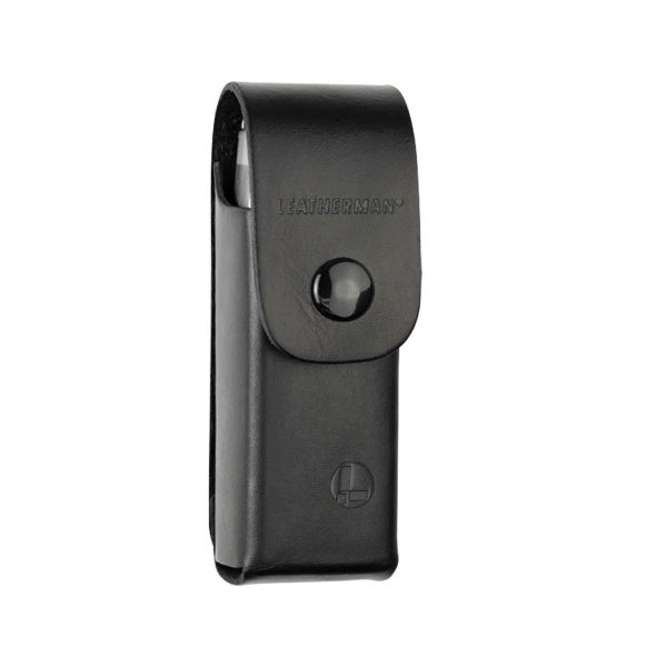 Черна кожена кания Leatherman с копче - преден изглед