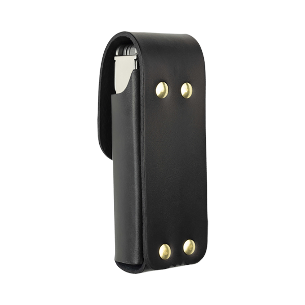 Leatherman кожена кания за REBAR - заден и страничен изглед с кожени нитове