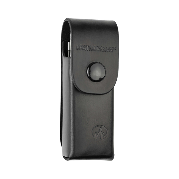 Leatherman кожена кания за REBAR - преден изглед с капак и закопчаване