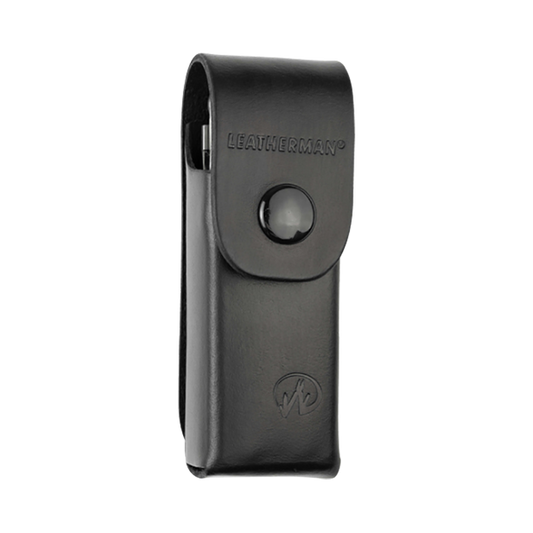 Leatherman кожена кания за REBAR - преден изглед с капак и закопчаване