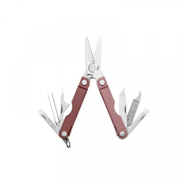 Leatherman Micra Heathered Blush - отворен мултитул с ножица и компактни инструменти