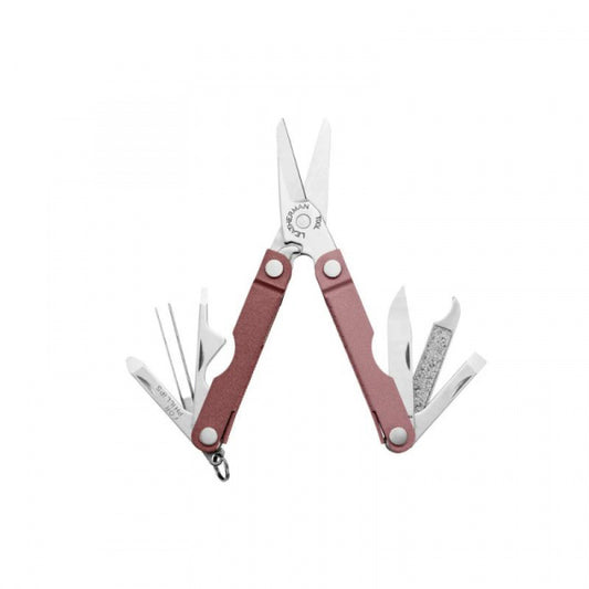 Leatherman Micra Heathered Blush - отворен мултитул с ножица и компактни инструменти