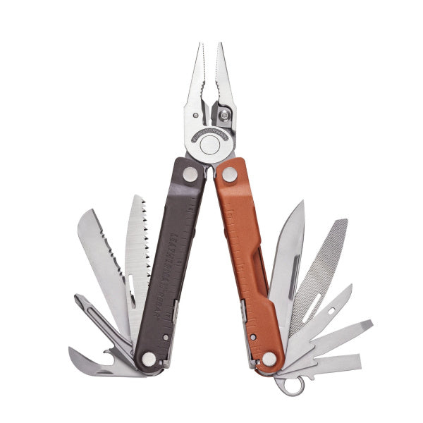 Leatherman Rebar Burnt Sienna мултитул с отворени инструменти