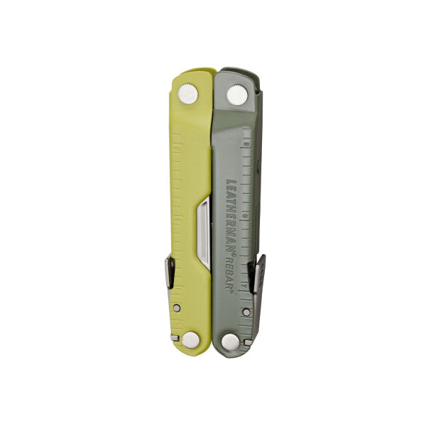 Leatherman REBAR Mossy Slate - затворен мултитул, компактен дизайн с цветни дръжки