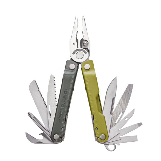 Leatherman REBAR Mossy Slate - отворен мултитул с клещи, ножове и инструменти