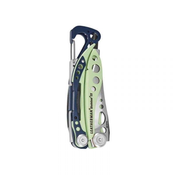 Leatherman Skeletool CX Verdant - затворен мултитул със щипка и карабинер