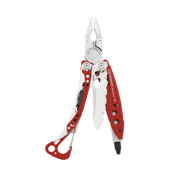 Leatherman Skeletool RX - отворен мултитул с комбинирано острие, клещи и карабинер