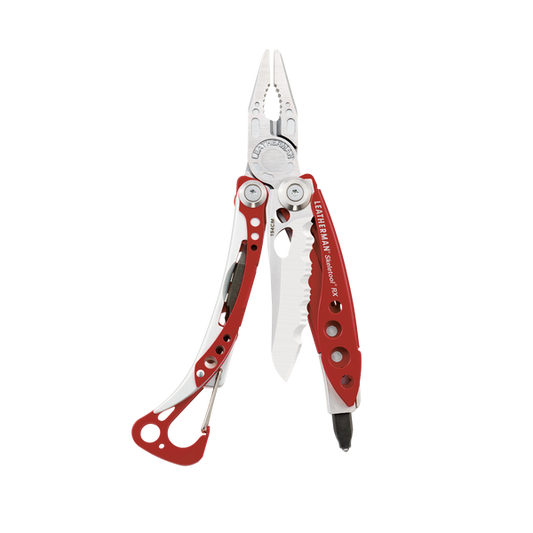Leatherman Skeletool RX - отворен мултитул с комбинирано острие, клещи и карабинер